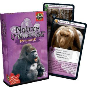 Bioviva Nature Challenge- Primates -English Version Card Game New Sealed Ages 7+